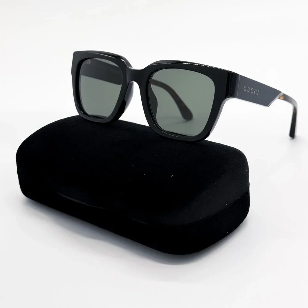 NEW GUCCI GG1670SK 001 UNISEX BLACK HAVANA GREY SUNGLASSES GUCCI